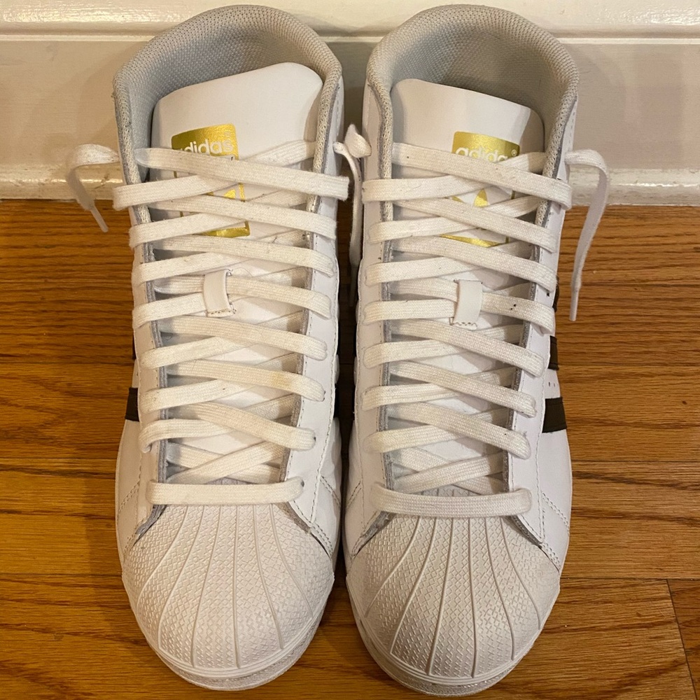 Adidas Pro Model Mens Size 9.5 Used Sneakers Shoes